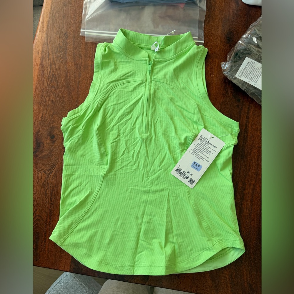 Women's Green Sleeveless Top
